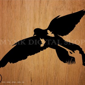 Taube jagen svg, Taubenjagd, Jäger svg, Taube Clipart, svg, png, dxf, cut Datei, Cricut Datei