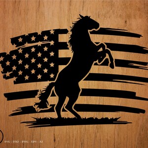 Horse svg, american flag colored, mustang svg, horse svg, horse clipart, cut file, cricut