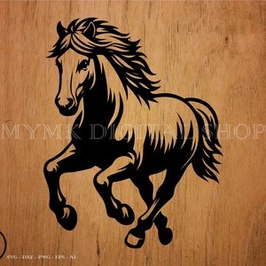 Horse svg, mustang svg, horse clipart, cut file, cricut, svg, png, dxf, eps, ai, for Commercial and Personal Use