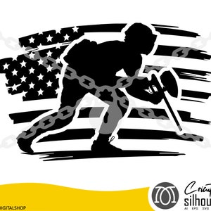 Paintball svg, Paintball Player US Flag svg, svg, png, cricut, dxf, clipart, for Commercial and Personal use