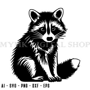 Raccoon svg, Raccoon Sitting, Trash Panda svg, svg, png, cricut, dxf, clipart, for Commercial and Personal use