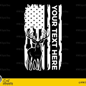 Hunting svg, Deer US Flag svg, Customize Text, deer hunting svg, svg, cricut, cut file, dxf, For Personal and Commercial USe