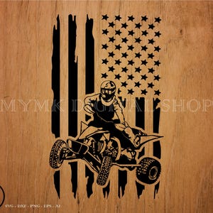 Mud Riding Atv US flag svg file, atv svg, quad riding svg, svg, png, cricut, dxf, clipart, for Commercial and Personal use