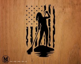 Paddle Boarding svg, surfing svg, paddle board, svg, png, clipart, silhouette, cricut, dxf, cut file