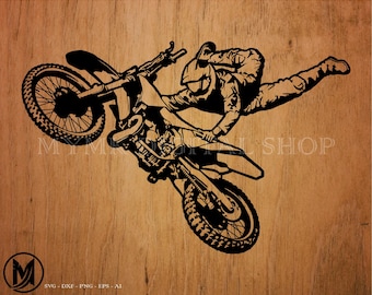 Dirt Bike Freestyle svg file, Motocross svg, Dirt Bike svg, svg, png, cricut, dxf, clipart, for Commercial and Personal use