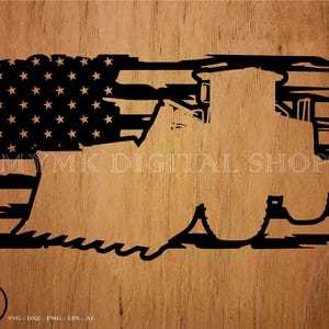 Bulldozer svg, Bulldozer US-Flagge geschnitten svg, schwere Ausrüstung svg, Lastwagen svg, svg, png, Cricut, dxf, Clipart, für kommerziellen und persönlichen Gebrauch