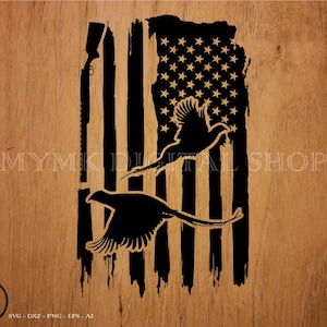 faisão svg, bandeira americana com espingarda, caça de faisão svg, caça svg, caça de pássaros svg, png, svg, arquivo de corte, arquivo dxf, cricut