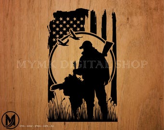 turkey hunting svg, american flag and duck, turkey svg, hunting svg, cut file, svg, cricut file