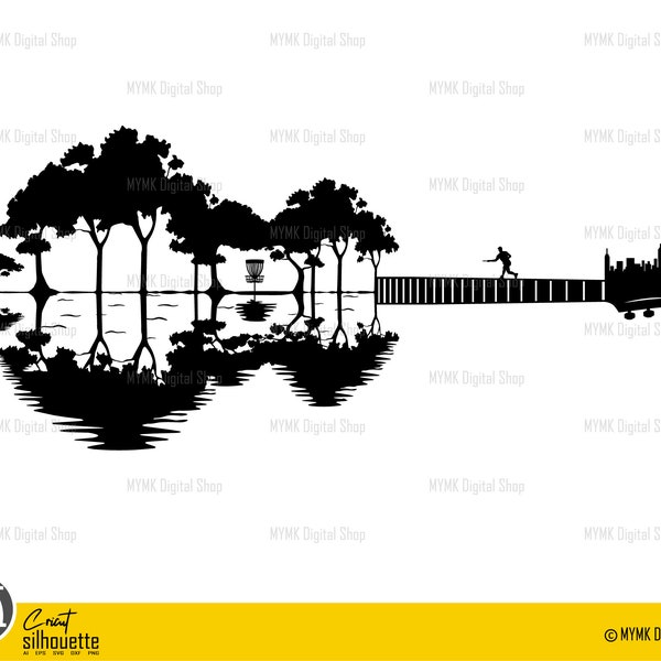 disc golf svg, guitar trees svg, svg, png, cricut, dxf, clipart, for Commercial and Personal use