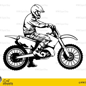 Dirt Biker Motocross svg file, motocross svg, dirt bike svg, svg, png, cricut, dxf, clipart, for Commercial and Personal use