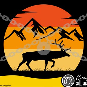 Deer Hunting svg, elk hunting Svg, silhouette,  png, rifle svg, png, cricut ready, deer svg