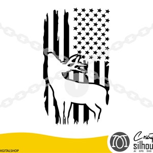 Deer svg, american flag, deer hunting svg, hunting svg, deer  clipart, svg, png, dxf