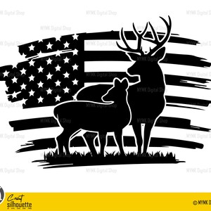 Caza de ciervos svg, -ciervos svg, ciervos y niños, bandera americana, silueta, png, rifle svg, png, cricut listo