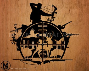 Hunting svg, hunting season, deer hunting svg, duck hunting svg, turkey hunting svg, fishing svg, cricut, cut file, dxf