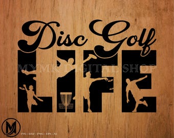 disc golf svg, disc golf life, frisbee golf, disc, frolf, golf, svg, png, clipart, cut file, dxf