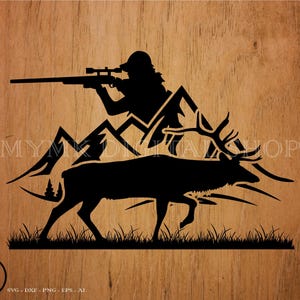 Deer svg, Deer hunting svg, clipart, png, dxf, svg, deer png, cut file, cricut