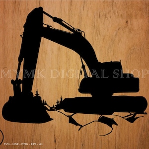 Bagger svg, schwere Ausrüstung svg, Lastwagen svg, svg, png, Cricut, dxf, Clipart, für kommerziellen und persönlichen Gebrauch