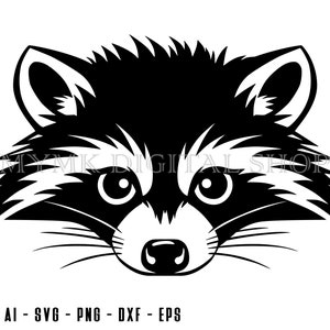 Raccoon svg, Raccoon Head svg, svg, png, cricut, dxf, clipart, for Commercial and Personal use