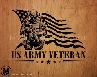 US Military Soldier svg, US Army US Flag Army Veteran svg, svg, png, cricut, dxf, clipart, for Commercial and Personal use
