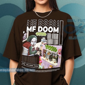 Mf Doom Mmm..Food Vintage 90s Raptees, Hip Hop RnB Shirt, Graphic Tee DF009