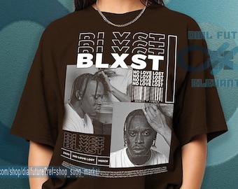 BLXST No Love lost Vintage 90s Raptees, Hip Hop RnB Shirt, Graphic Tee DF002