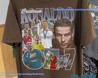 Cristiano Ronaldo CR7 Vintage 90s T-Shirt, Gift For Woman and Man Unisex T-Shirt, Cristiano Ronaldo Graphic Tees, Cristiano Ronaldo Shirt