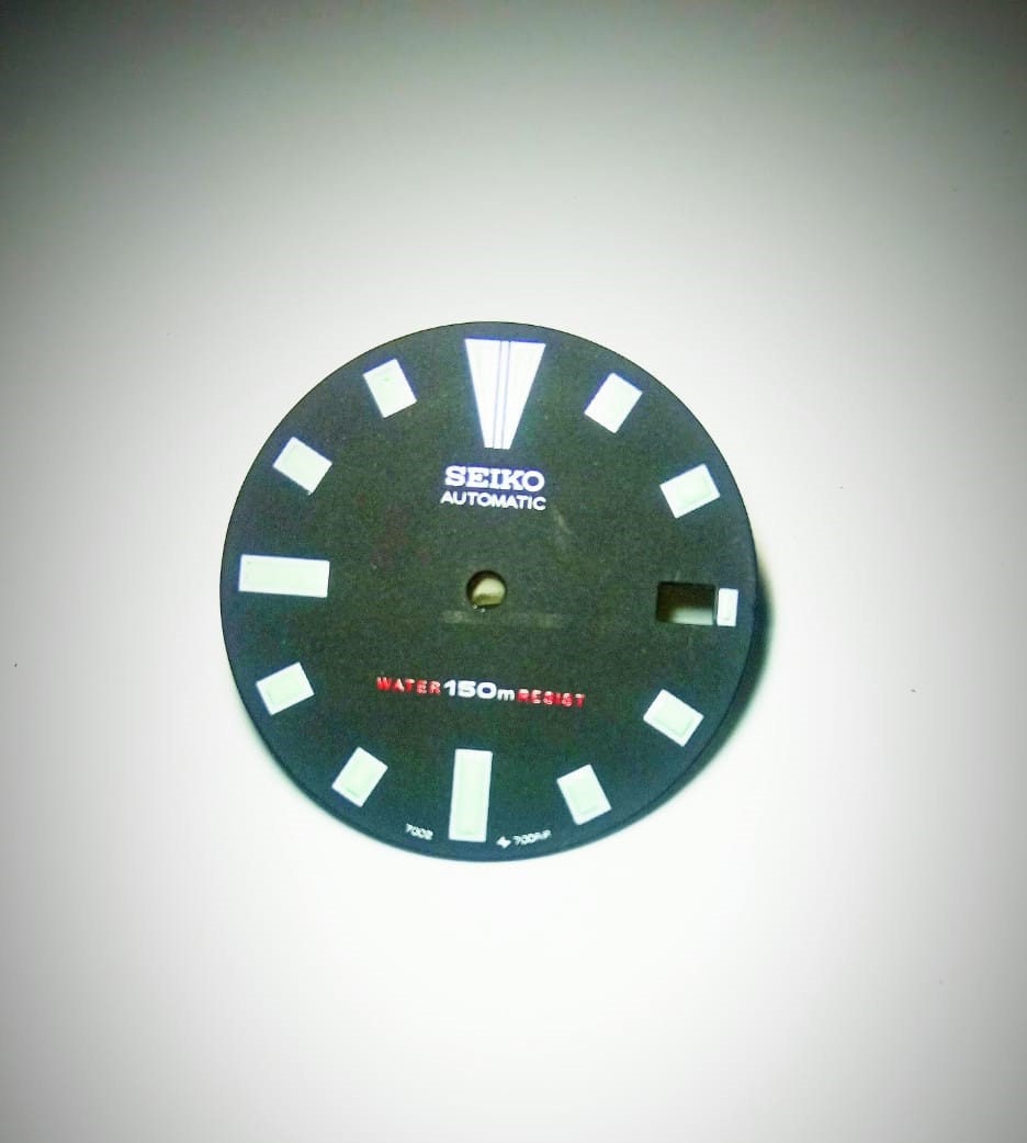 Dial Maker Modified Watch Seiko Rolex Black Dial Only Date Etsy