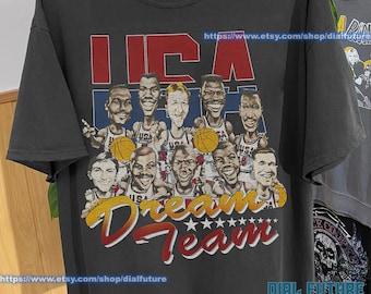 Vintage Style 1992 USA Dream Team Shirt, NBA Basketball Shirt, Vintage Shirt