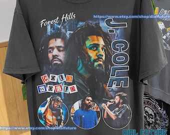 J Cole Forest hills drive Vintage Style Bootleg T-Shirt | J Cole Rap Tee | Retro Unisex 90s Graphic Shirt | Hip Hop Tee