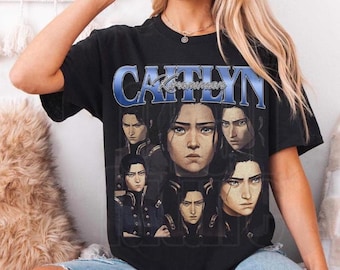 Caitlyn Arcane T-Shirt Unisex Vintage Streetwear LOL Shirt Apparel fanmerch lol Merchandise LOL Fan gift