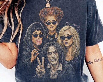 Vintage Comfort Colors Halloween Hocus Pocus Portrait Selfie Shirt, Hocus Pocus Sanderson Sisters Witches Halloween, Billy Butcherson Tee