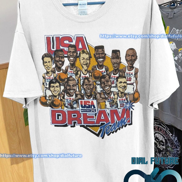 Vintage Style 1992 Basketball Shirt, 90s Dream Team Usa Basketball Shirt