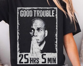 Senator Cory Booker Shirt, Filibuster T-shirt, 25 Hours 4 Minutes Senate Floor Speech, Gift for a Democrat, Leftist, Progressive, Liberal