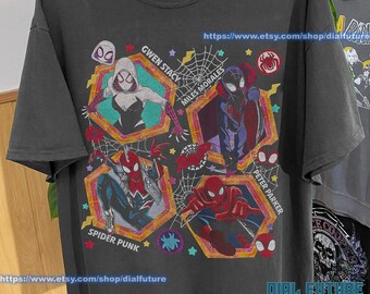 Retro Spider Punk Shirt, Spider-Man Across the Spider-Verse Shirt V10, Spider-Man 2023 Shirt, Marvel Shirt, Marvel Fan Gift
