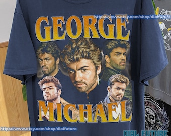 RETRO GEORGE MICHAEL shirt, achteloze Whisperer George Michael hommage tshirt | George Michael fan-T-shirts | George Michael Retro jaren 90 trui