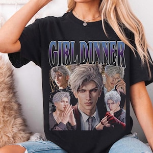 Retro 90S Girl Dinner Sylus Shirt Vintage Style Graphic Tee T-Shirt Unisex Men & Women