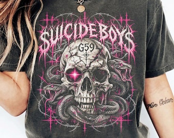 Vintage Comfort Colors Suicideboys North American Tour Tee, Double Sided Rap Concert T-Shirt