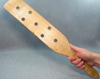 Paleta de madera para azotes, paleta BDSM hecha a mano, accesorio de madera maciza para adultos, regalo para parejas