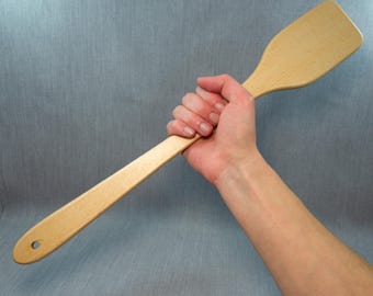 Wooden straight spanking paddle 18 5/8" for adults