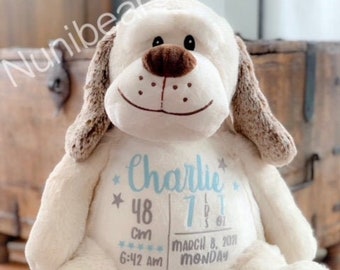 Personalized dog gift,Cute Puppy gift,Stuffed animal,Huggable gift,Get well soon,Plush dog gift,Stuffed puppy dog,Proposal animal,Kids gift