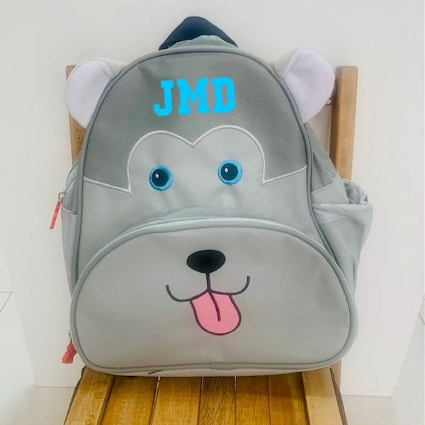 Backpack for kids,Dog backpack,Personalized backpack,Personalized pup knapsack,Back to school,Preschool  gift,Husky backpack,Birthday gift