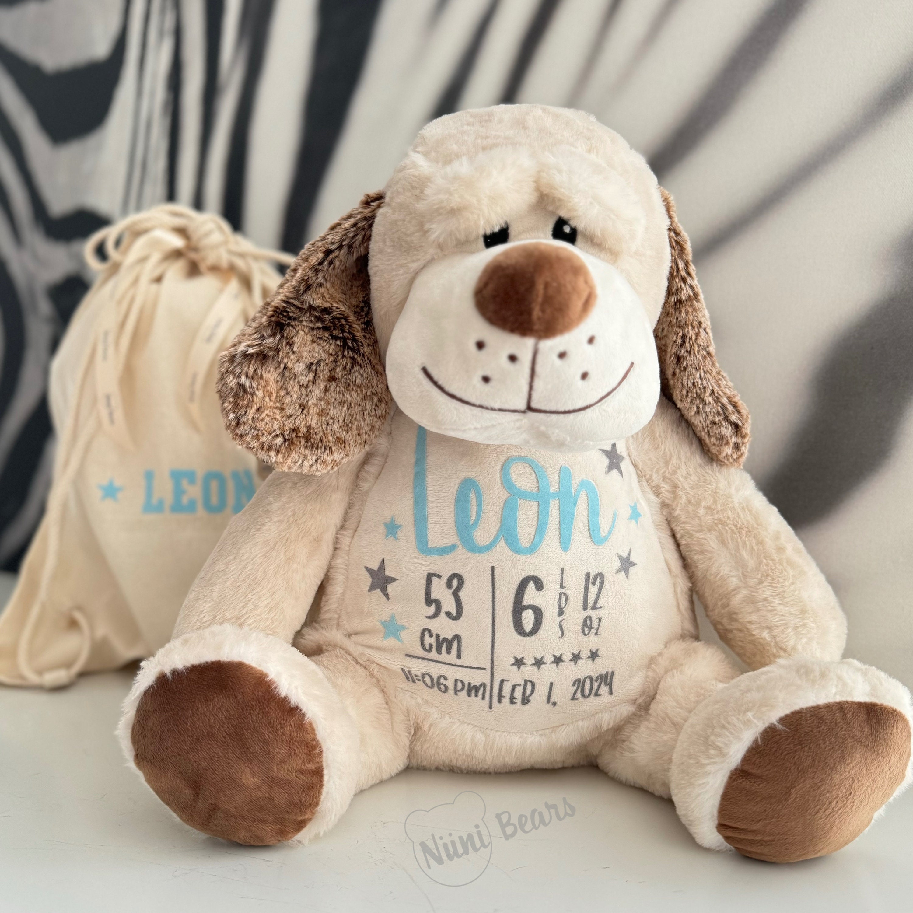 Personalized dog gift,Cute Puppy gift,Stuffed animal,Huggable gift,Get well soon,Plush dog gift,Stuffed puppy dog,Proposal animal,Kids gift