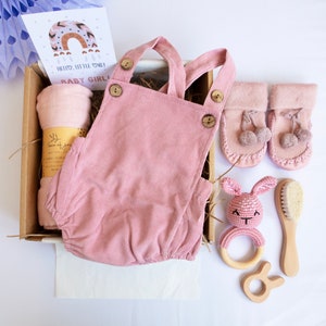 Newborn Baby Girl Gift Box, Welcome Baby Gift Set, Baby Shower Gift, Baby Hamper, Pregnancy Gift, Baby Girl Gift, Personalised Baby Gift