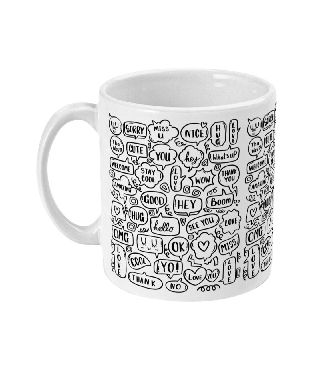 Doodle mug 11oz Mug Mothers Day Words Mug Birthday Gift Etsy