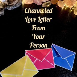 Carta de amor canalizada de tu persona // Llamas gemelas, almas gemelas, lectura del amor, adivinación, lectura psíquica