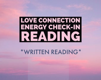 WRITTEN Relationship Energy Check-In Tarot Reading || Love Reading, Soulmate Reading, Psychic Reading, Twin Flame