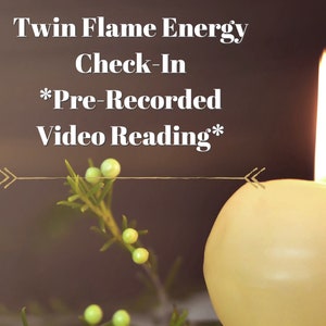 Twin Flame Energy Check-In Pre-Recorded VIDEO Tarot Reading || Love Reading, Soulmate Reading, Psychic Reading, Divination, Mediumship