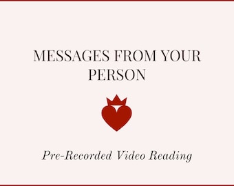 Messages From Your Person Tarot Reading || Love, Romance, Soulmate, Psychic Energy Reading