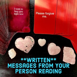 WRITTEN Messages From Your Person Reading || TAROT READING, Love Reading, Twin Flames, Soulmates, Divination, Psychic Reading