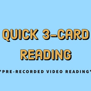 Snelle 3-kaarten vooraf opgenomen VIDEO Tarotlezen || Lezen over liefde, lezen over relaties, lezen van zielsverwanten, lezen over paranormale gaven, lezen over carrières